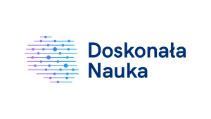Logo programu „Doskonała nauka” Ministerstwa Nauki i Szkolnictwa Wyższego